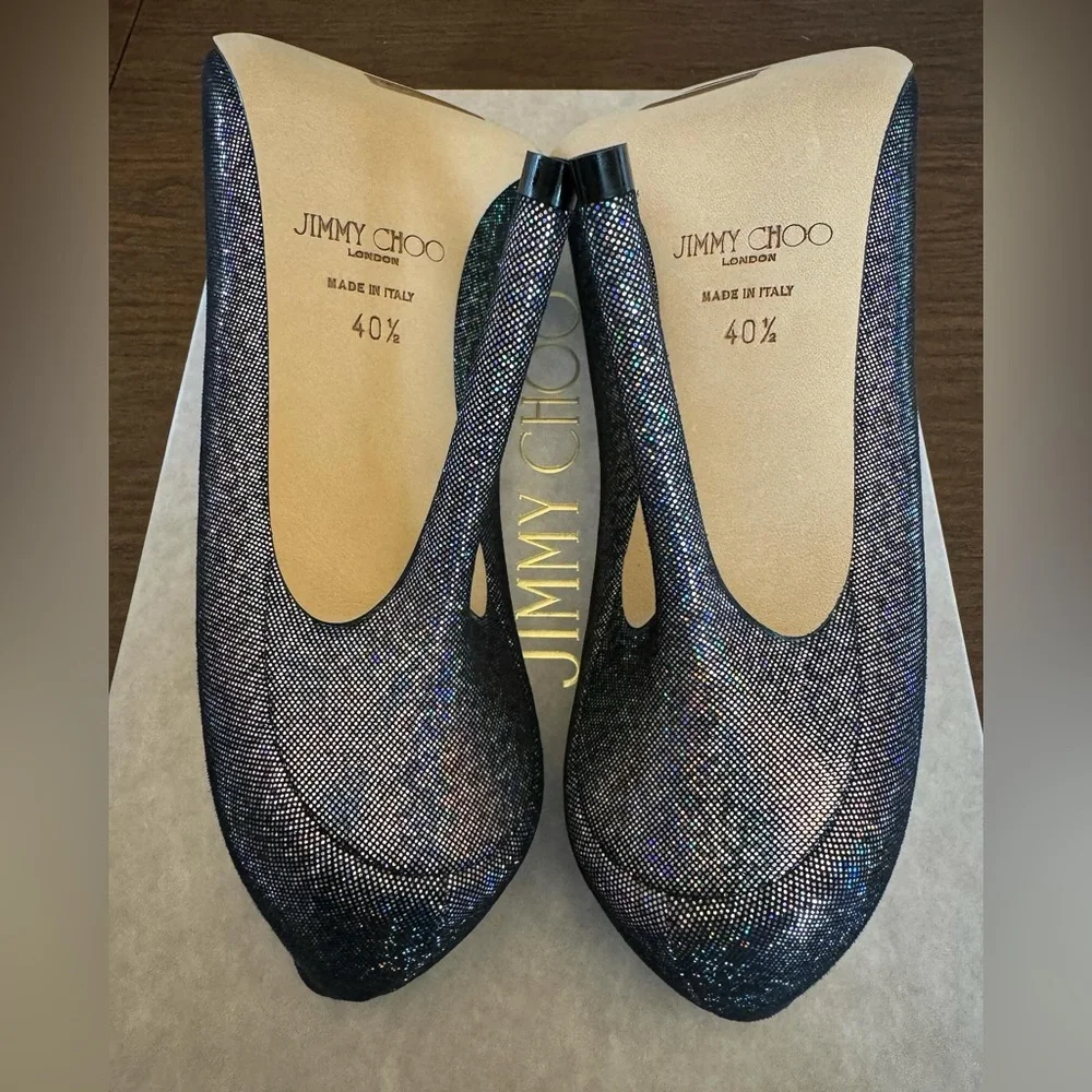 Jimmy Choo Love Metallic 100 Pump - Picture 6 of 6